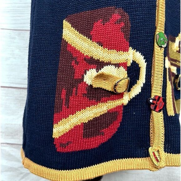 Vintage The Eagle's Eye Women’s Cotton Blend Sweater Vest Purses Hats Boots L - Picture 6 of 14